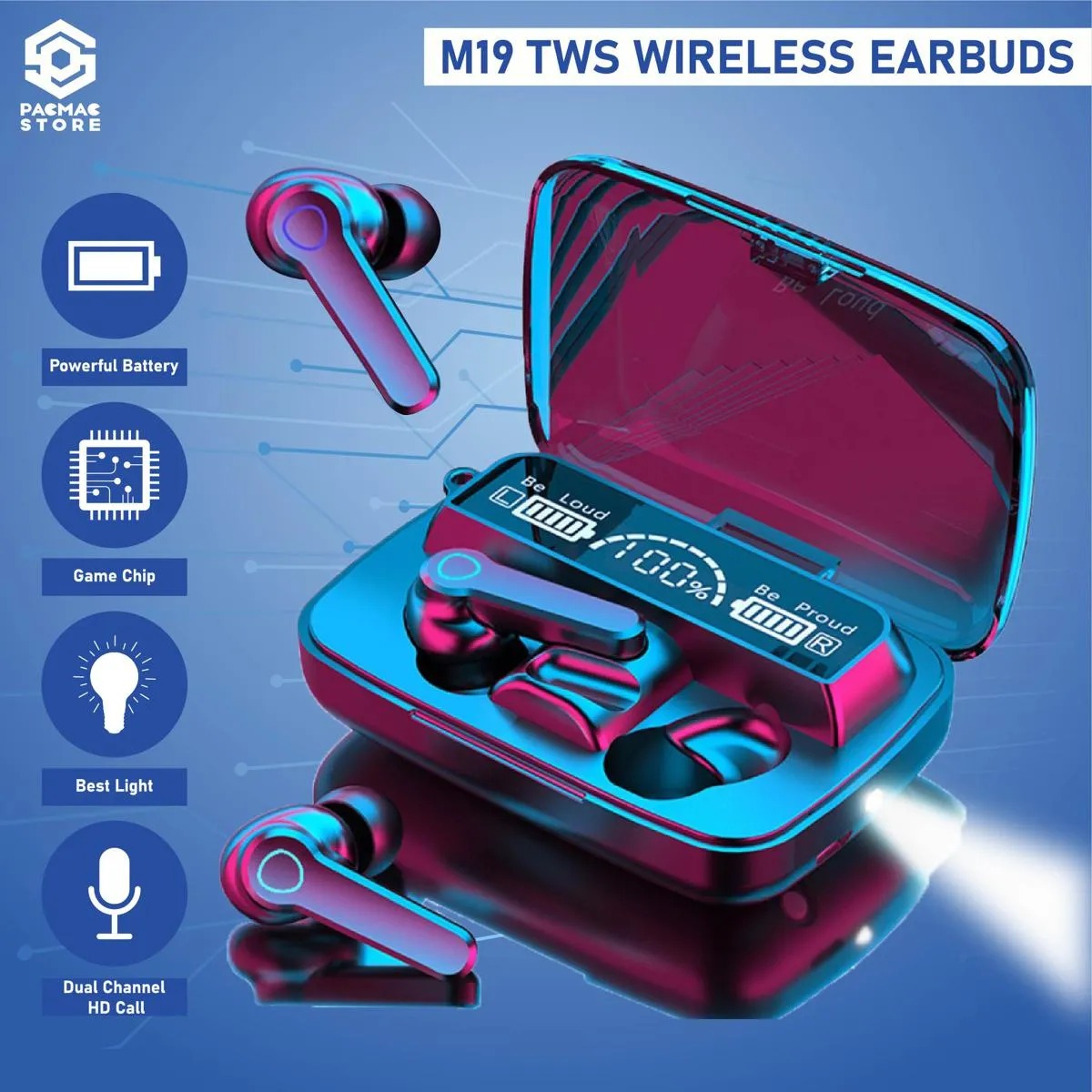 M19 Pro Wireless Earbuds