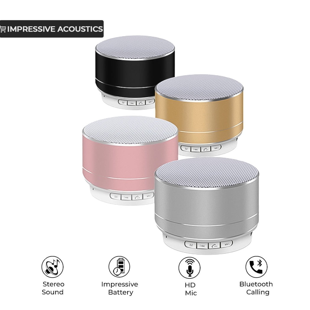 A10 mini Super Bass Stereo Wireless Speakers