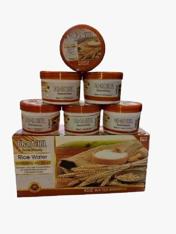 Brightening Facial Kit | 6 Pcs Cleanser & Scrub Set with Vitamin C for Glowing Skin