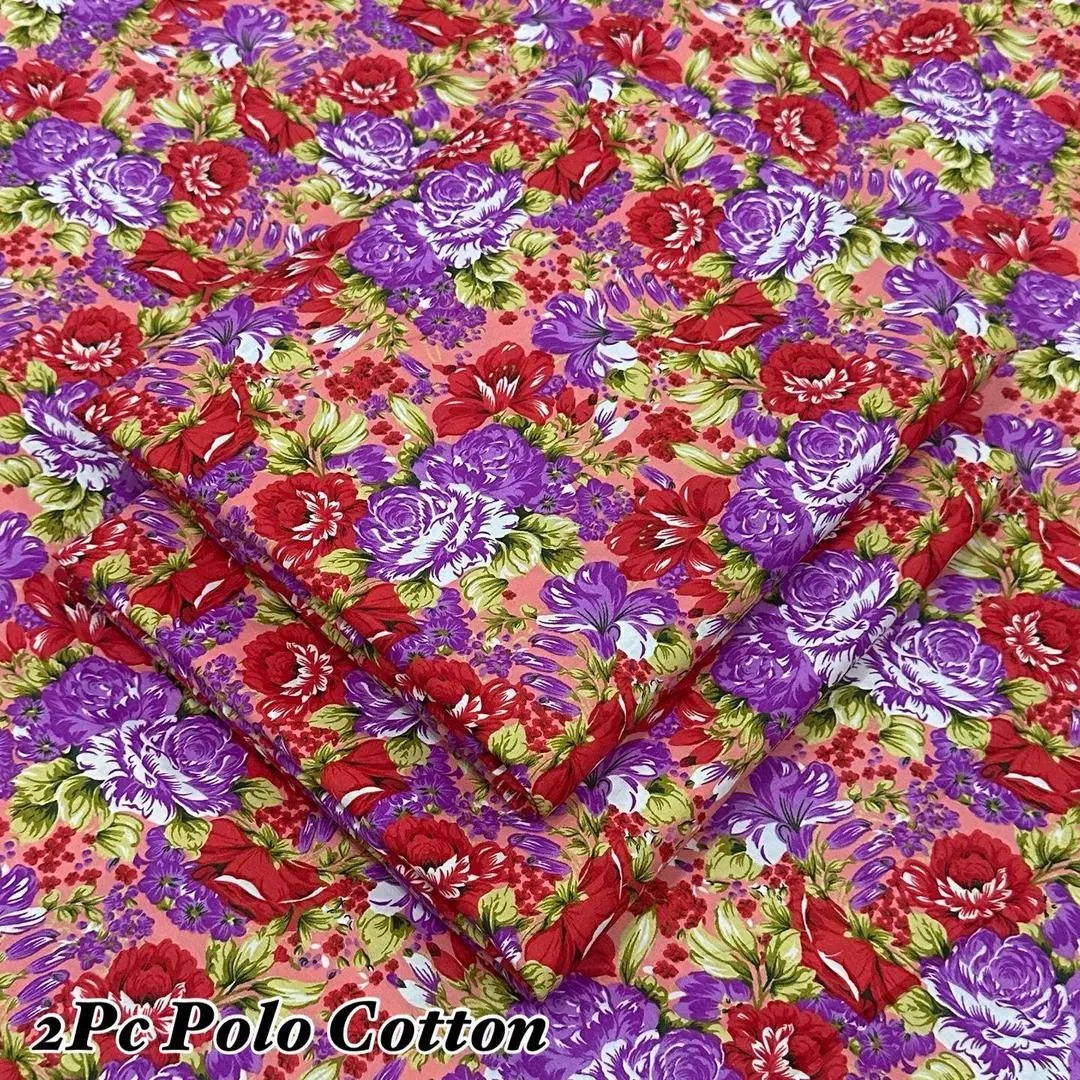 2 Pcs Women's Unstitched Printed Suit