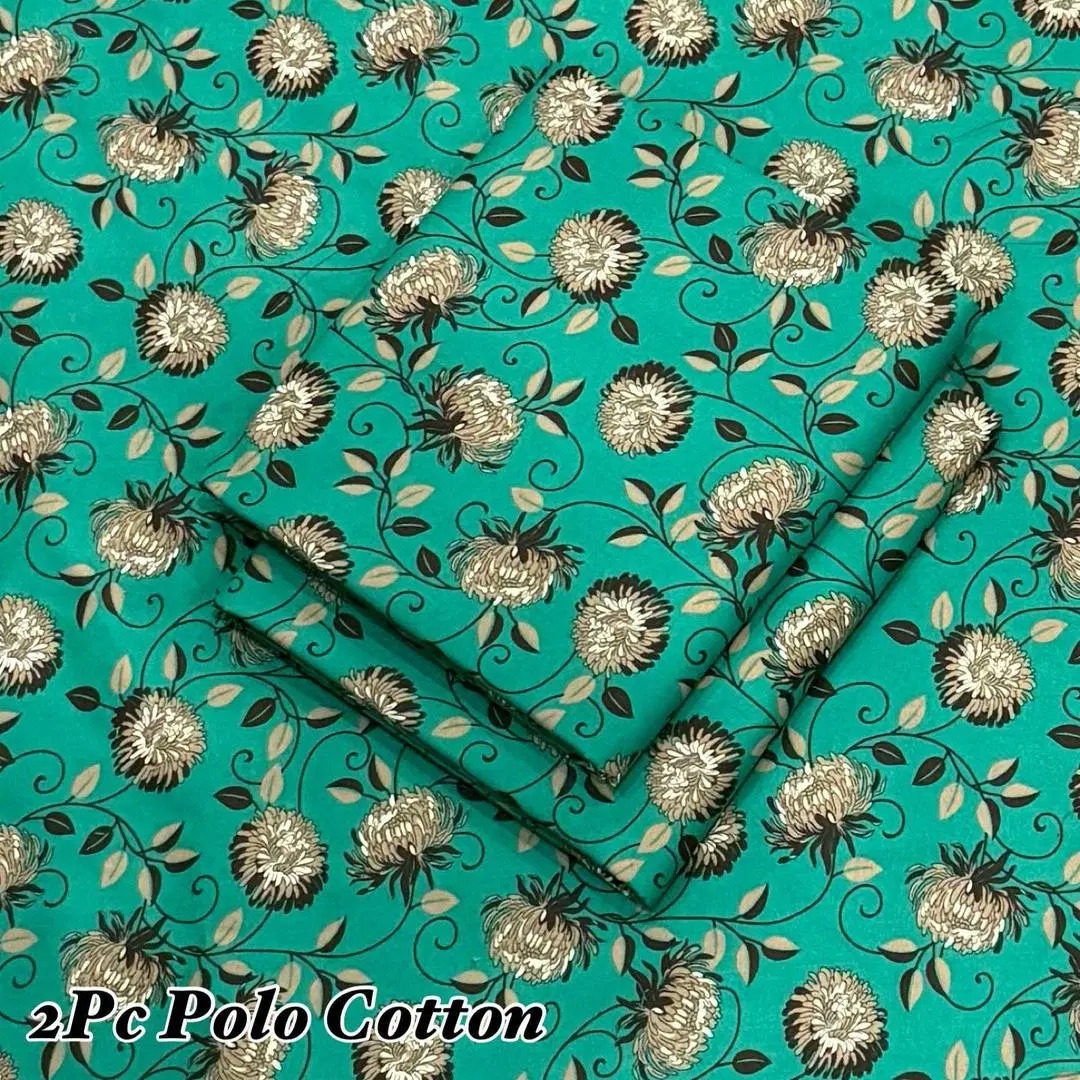 2 Pcs Women's Unstitched Printed Suit