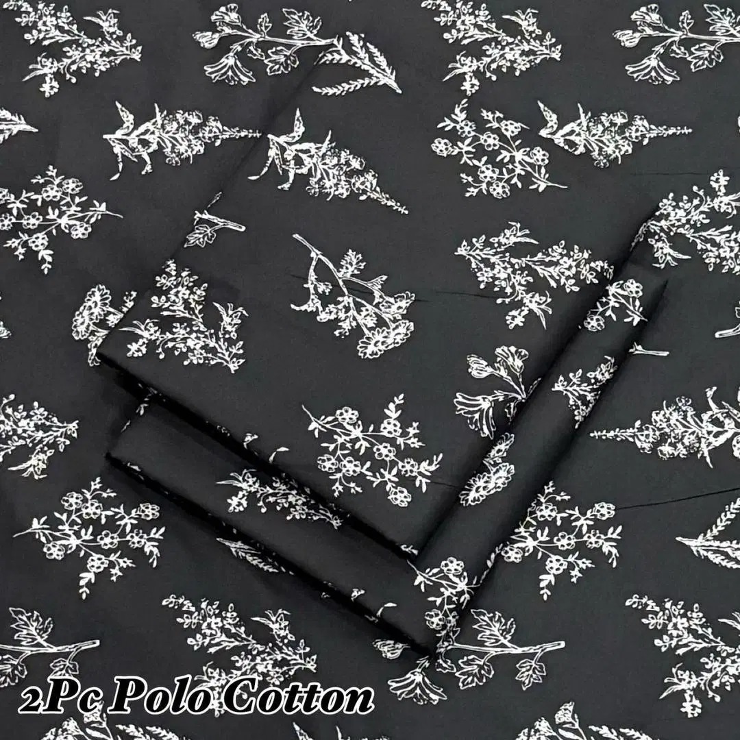 2 Pcs Women's Unstitched Printed Suit