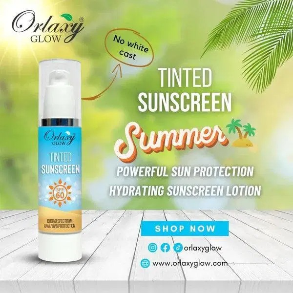 Moon Touch-Tinted Sunscreen SPF 60 - Natural Skin Like Coverage - Light Weight By Orlaxy Glow