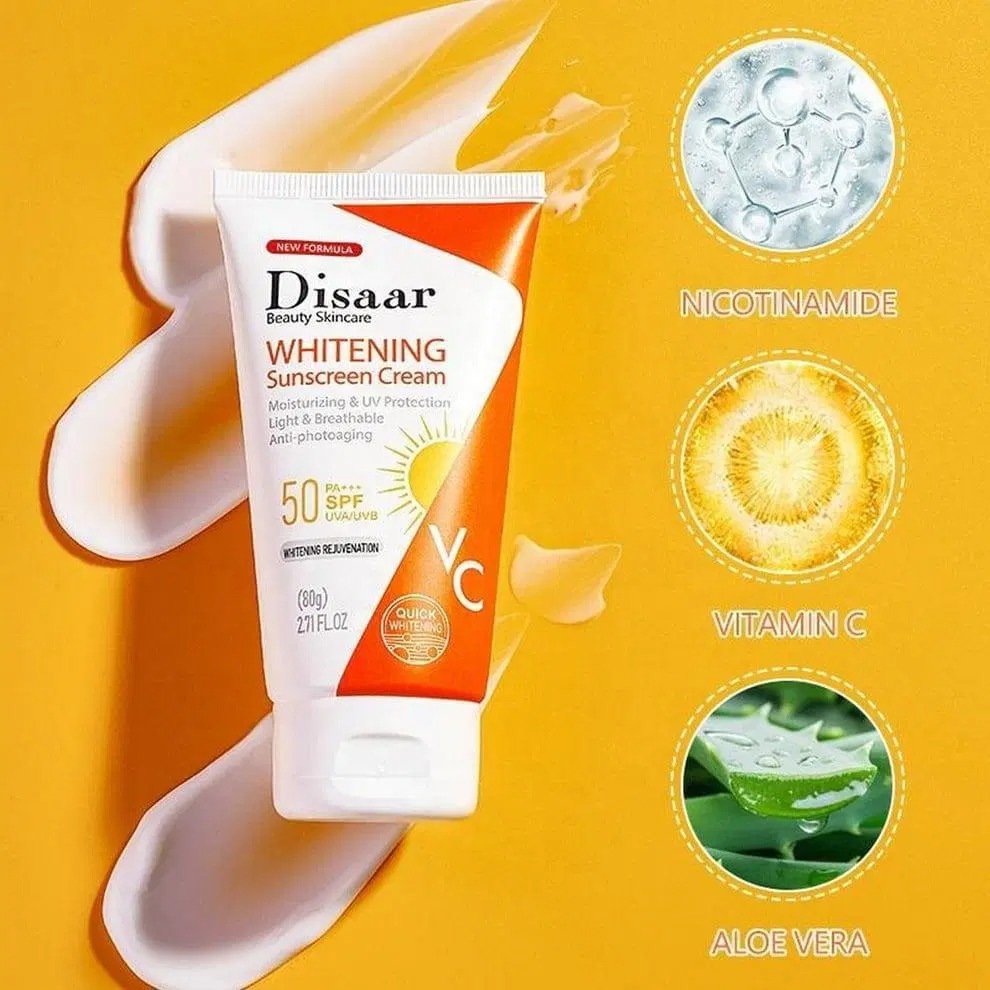 Whitening Sunscreen Cream - UV Protectant & Brightening for All Skin Types