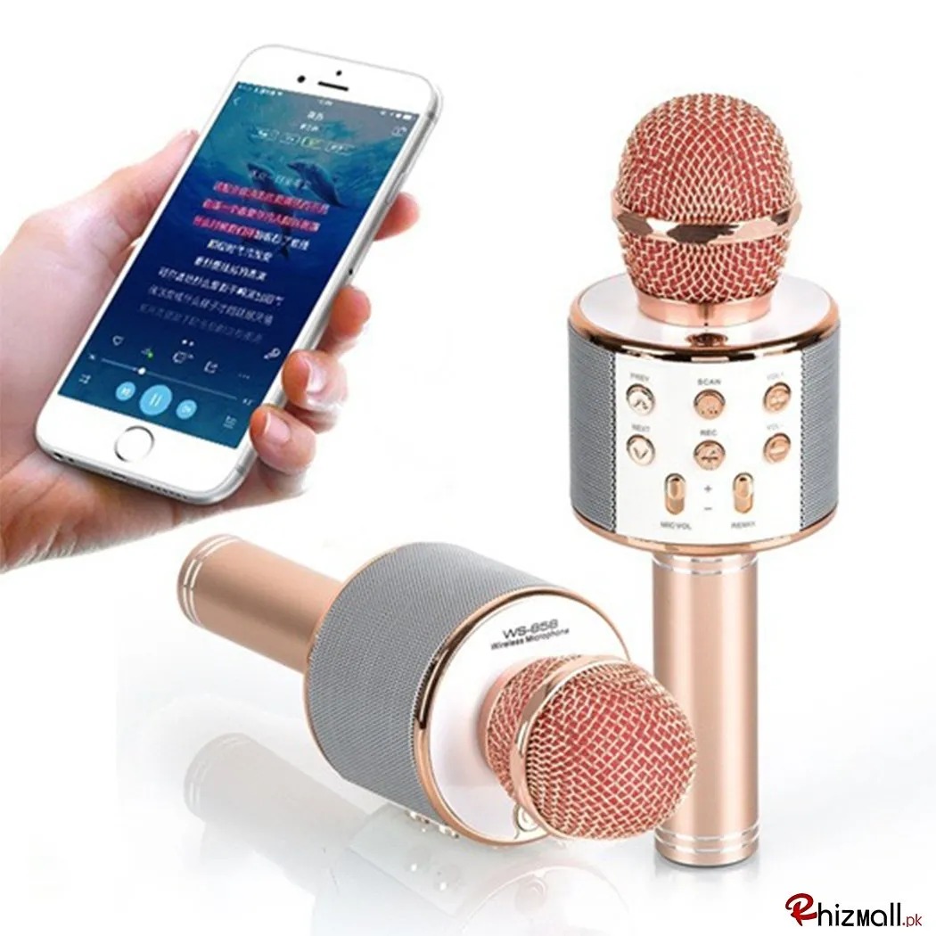 Ws858 Wireless Karaoke Bluetooth Microphone