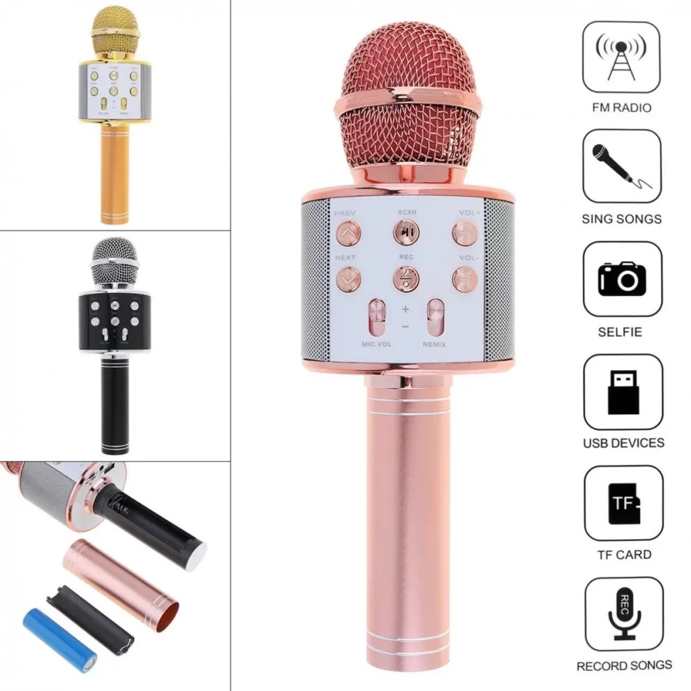Ws858 Wireless Karaoke Bluetooth Microphone