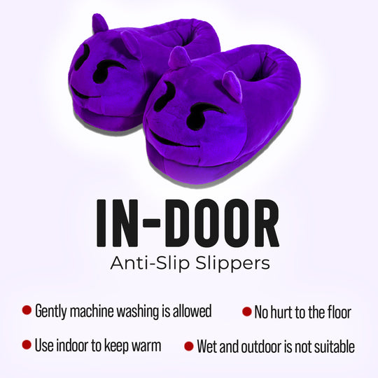 Devil Emoji Slippers Warm & Comfortable