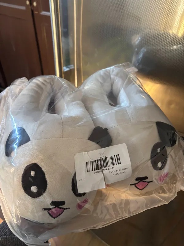 Panda Emoji Slippers Warm & Comfortable