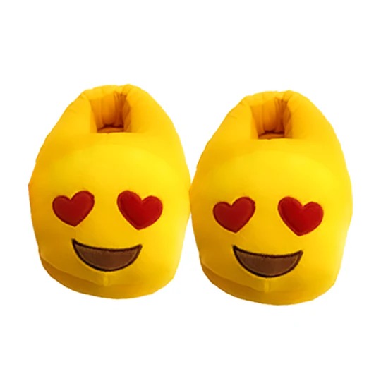 Love Heart Eyes Emoji Slippers Warm & Comfortable