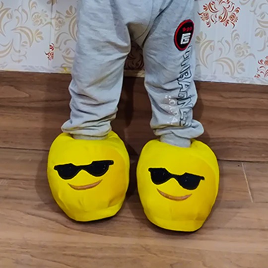 Cool Shade Emoji Slippers Warm & Comfortable