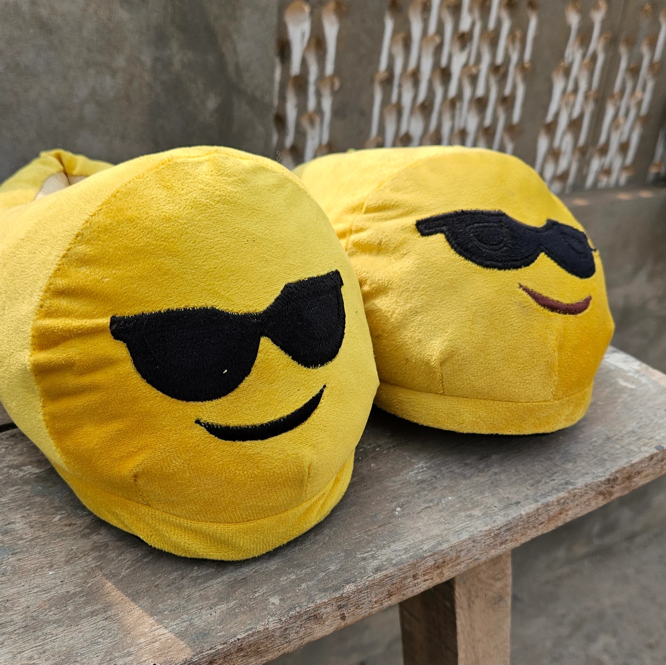 Cool Shade Emoji Slippers Warm & Comfortable