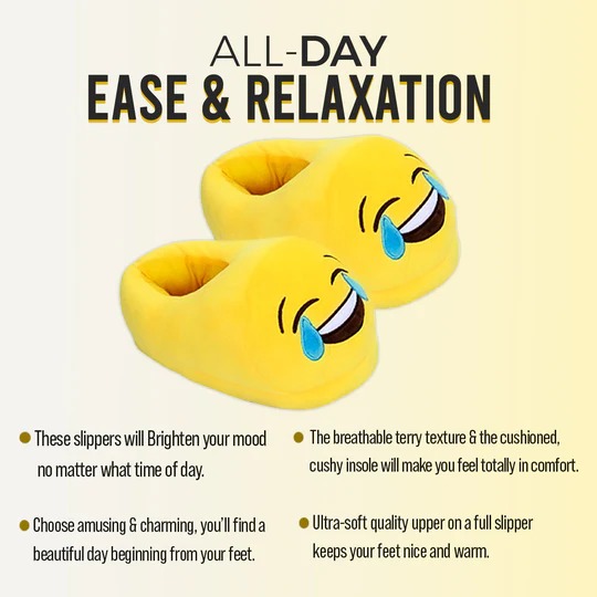 Laughing Emoji Slipper Comfortable and Warmth
