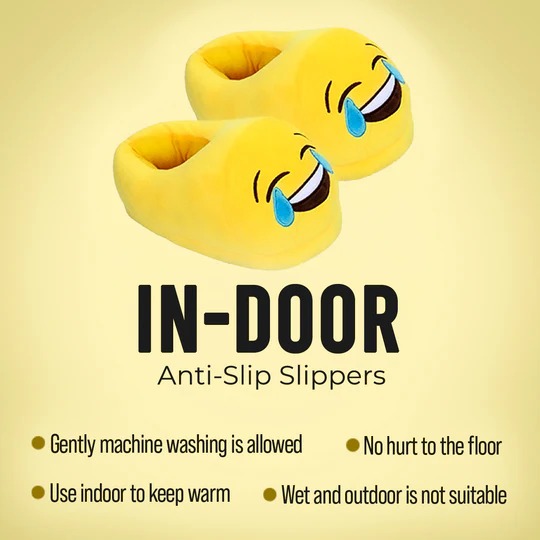 Laughing Emoji Slipper Comfortable and Warmth