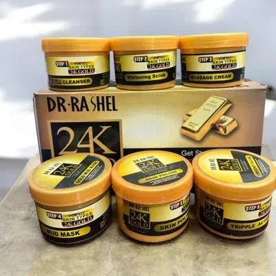 24K Gold Whitening & Glowing Hydra Facial Kit for All Skin Types