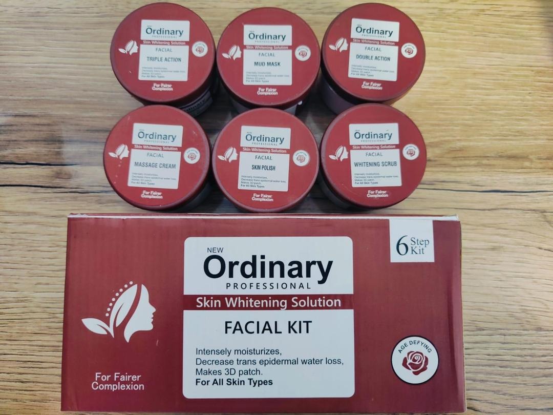 6 Pcs Whitening & Hydrating Facial Kit - Smooth Skin & Removes Dirt