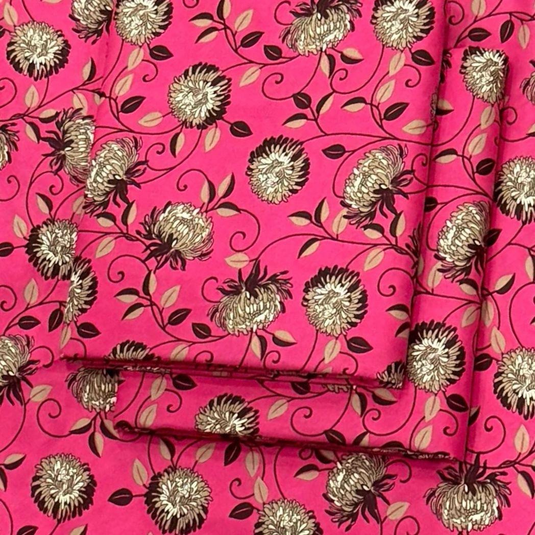 2 Pcs Women's Unstitched Printed Suit