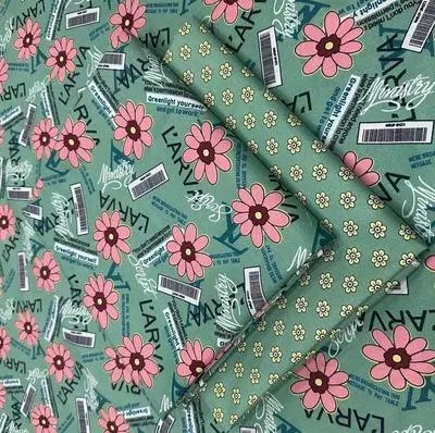 2 Pcs Women's Unstitched Printed Suit