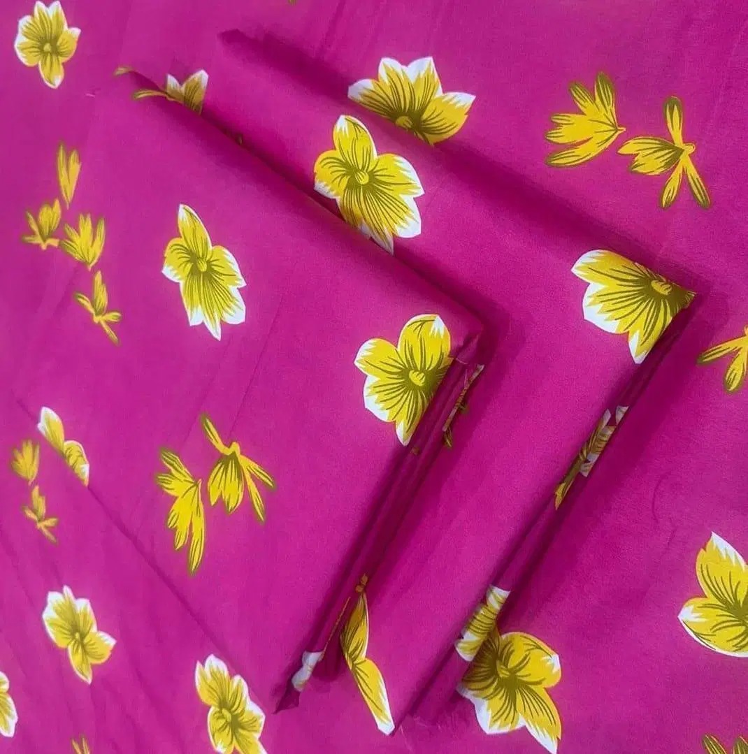 2 Pcs Women's Unstitched Printed Suit