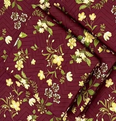 2 Pcs Women's Unstitched Printed Suit