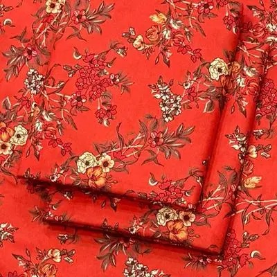 2 Pcs Women's Unstitched Printed Suit
