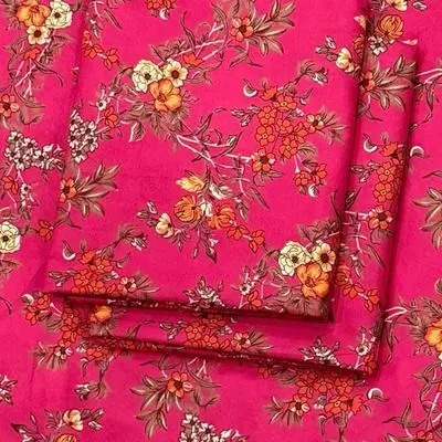 2 Pcs Women's Unstitched Printed Suit