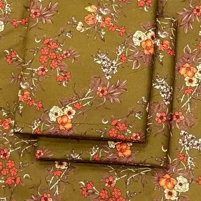 2 Pcs Women's Unstitched Printed Suit