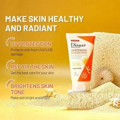 Whitening Sunscreen Cream - UV Protectant & Brightening for All Skin Types